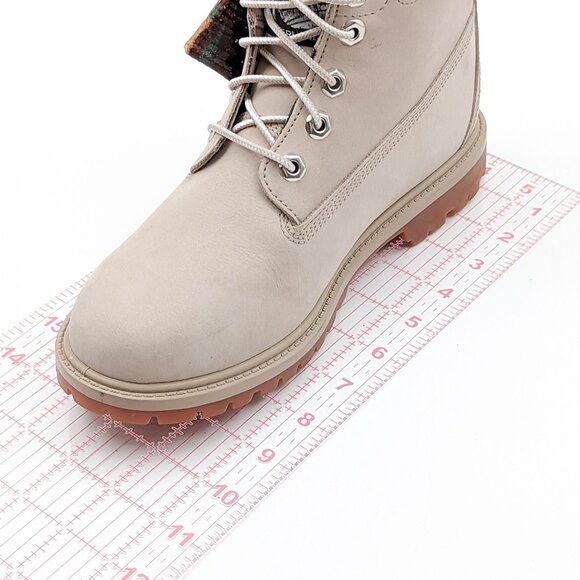 Timberland Women 6-inch Premium Boots Waterproof Light Taupe Nubuck size 7 - Picture 7 of 9
